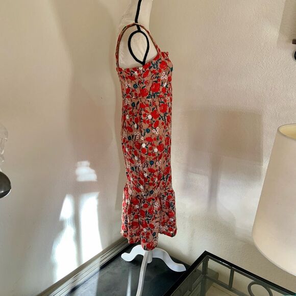 Lovers + Friends Under The Stars Midi Dress Rose Lace M - Picture 5 of 12